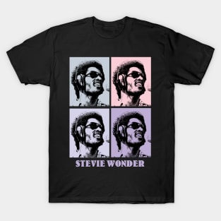 Stevie Wonder 80s Pop Art T-Shirt